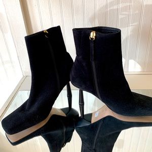 ***SOLD OUT*** ALOHAS mid-heel bootie in black suede. Brand New In Box